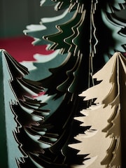 Set of 3 Green Paper Christmas Trees - Image 2 of 5