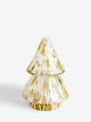 Green Confetti Glass Christmas Tree Ornament - Image 4 of 5