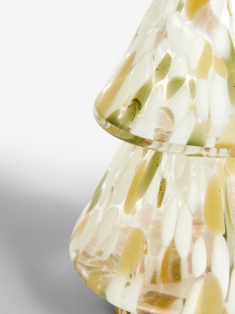 Green Confetti Glass Christmas Tree Ornament - Image 5 of 5