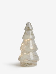 Gold Light Up Glass Tree Christmas Ornament - Image 5 of 5