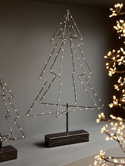 Black Light Up Metal Christmas Tree - Image 1 of 4