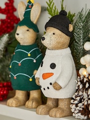 Set of 2 Green Bertie and Rosie Christmas Ornaments - Image 3 of 6