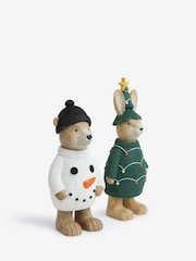 Set of 2 Green Bertie and Rosie Christmas Ornaments - Image 5 of 6