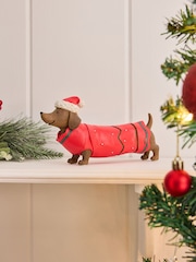 Red Sausage Dog Christmas Jumper Ornament - Image 1 of 5