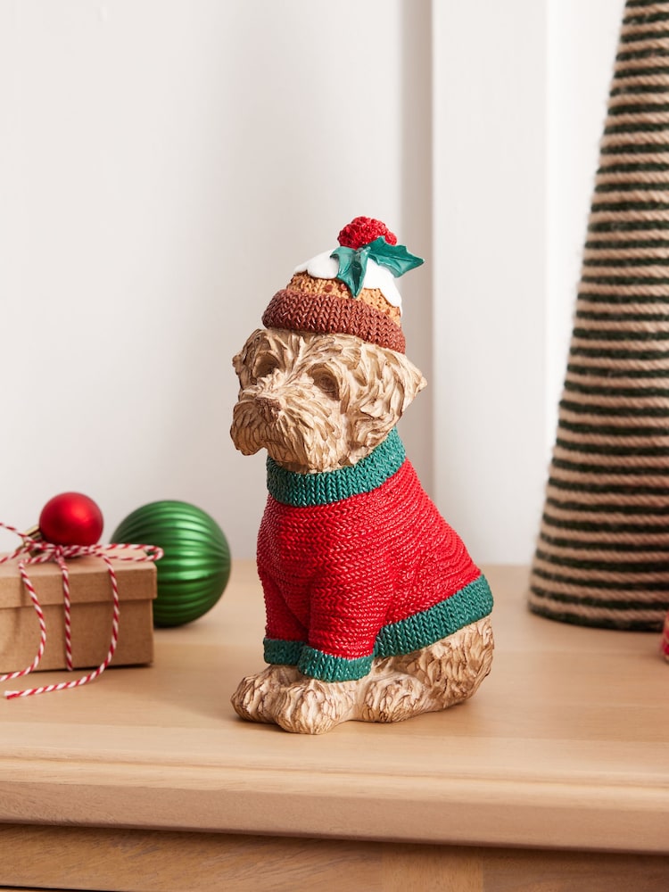 Natural Charlie the Cockapoo Christmas Ornament - Image 1 of 4