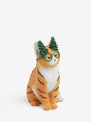 Natural Christmas Cat Ornament - Image 4 of 5