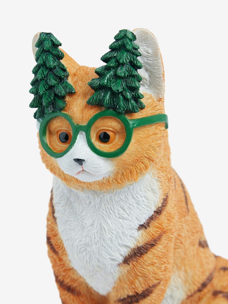 Natural Christmas Cat Ornament - Image 5 of 5