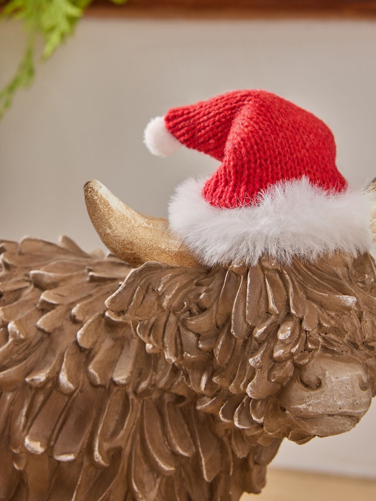 Natural Hamish the Highland Cow Christmas Ornament - Image 2 of 6