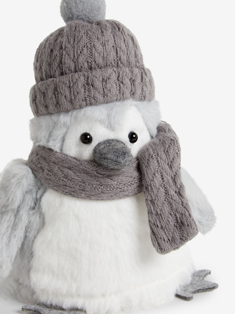 Grey Light-Up Penguin Christmas Ornament - Image 4 of 4