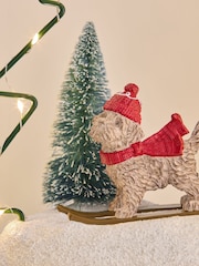 Natural Light-Up Charlie the Cockapoo Christmas Decoration - Image 2 of 5