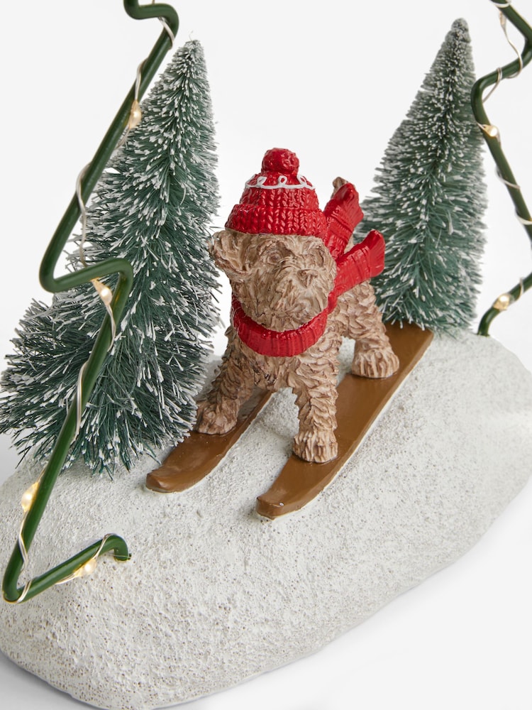 Natural Light-Up Charlie the Cockapoo Christmas Decoration - Image 5 of 5