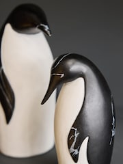 Set of 2 Black Penguin Christmas Ornaments - Image 2 of 5