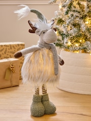 Natural Light Up Reindeer Christmas Ornament - Image 1 of 8