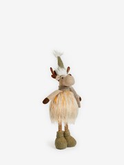 Natural Light Up Reindeer Christmas Ornament - Image 5 of 8