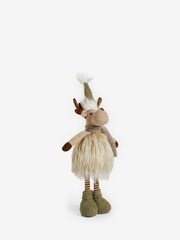 Natural Light Up Reindeer Christmas Ornament - Image 6 of 8