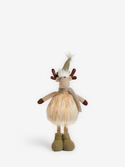 Natural Light Up Reindeer Christmas Ornament - Image 7 of 8