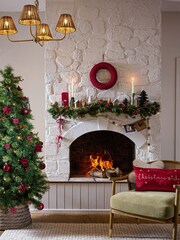 Multi Christmas Wooden Red Door Ornament - Image 3 of 6