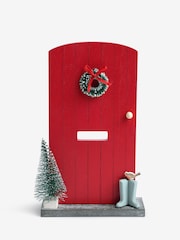 Multi Christmas Wooden Red Door Ornament - Image 4 of 6