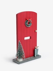 Multi Christmas Wooden Red Door Ornament - Image 5 of 6
