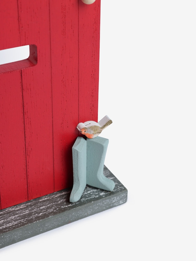 Multi Christmas Wooden Red Door Ornament - Image 6 of 6