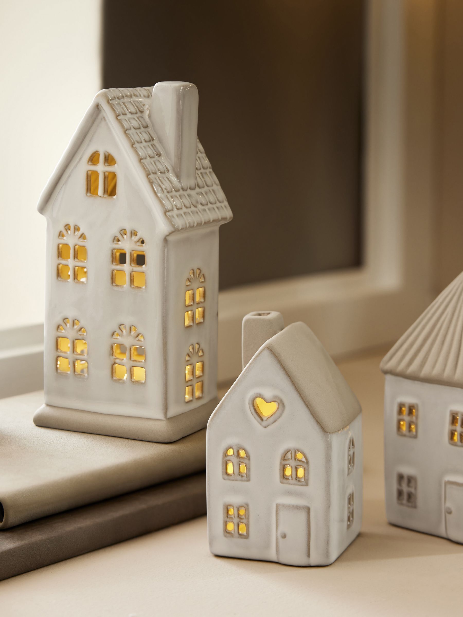Next ceramic house lamp on sale
