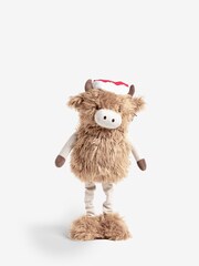 Natural XL Hamish the Highland Cow Extendable Legs Ornament - Image 4 of 6