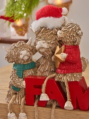 Red Hamish Family Christmas Word Block Ornament - Image 2 of 5
