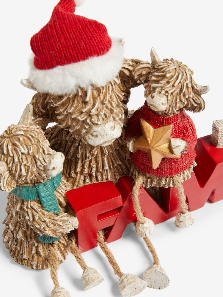Red Hamish Family Christmas Word Block Ornament - Image 5 of 5