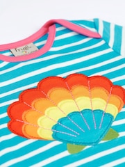 Frugi Blue Rainbow Shell Applique Top - Image 2 of 3