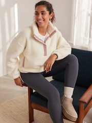 Bath & Body Works Cream Borg Fleece Jumper - Image 2 of 9