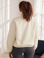Bath & Body Works Cream Borg Fleece Jumper - Image 4 of 9