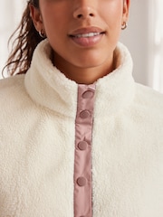 Bath & Body Works Cream Borg Fleece Jumper - Image 5 of 9