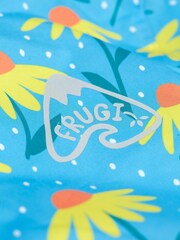 Frugi Blue Waterproof Flower Print Rain or Shine Jacket - Image 2 of 5