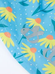 Frugi Blue Waterproof Flower Print Rain or Shine Jacket - Image 3 of 5