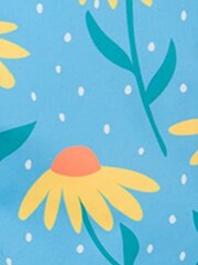 Frugi Blue Waterproof Flower Print Rain or Shine Jacket - Image 5 of 5