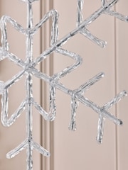 Silver Hanging Snowflake Christmas Decoration - Image 2 of 4