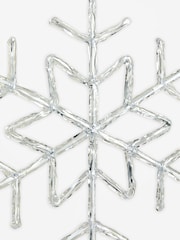 Silver Hanging Snowflake Christmas Decoration - Image 4 of 4