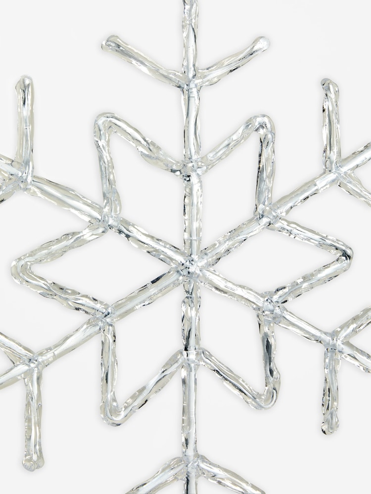 Silver Hanging Snowflake Christmas Decoration - Image 4 of 4