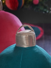 Multi XL Bright Fabric Bauble Christmas Decoration - Image 2 of 4