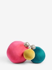 Multi XL Bright Fabric Bauble Christmas Decoration - Image 3 of 4