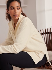 Bath & Body Works Cream Quarter Zip Sweatshirt - Image 2 of 8