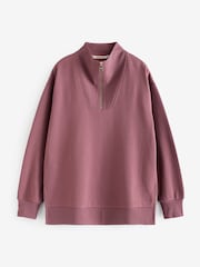 Bath & Body Works Mauve Quarter Zip Sweatshirt - Image 8 of 9