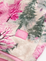 Bath & Body Works Pink/Cream Ski Half Zip Fleece Jumper - Image 8 of 9