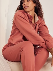 Bath & Body Works Rust Brown Button Up Sweatshirt - Image 4 of 10