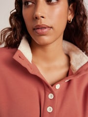 Bath & Body Works Rust Brown Button Up Sweatshirt - Image 6 of 10