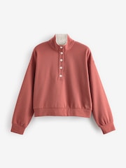 Bath & Body Works Rust Brown Button Up Sweatshirt - Image 8 of 10