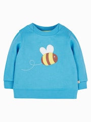 Frugi Blue Organic Cotton Easy on Jumper - Image 1 of 3
