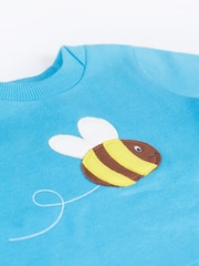 Frugi Blue Organic Cotton Easy on Jumper - Image 3 of 3