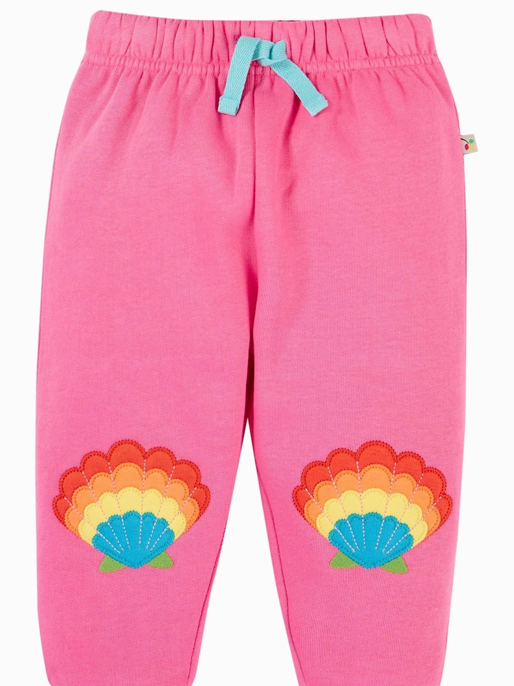 Frugi Pink Organic Cotton Character Joggers - Image 1 of 1