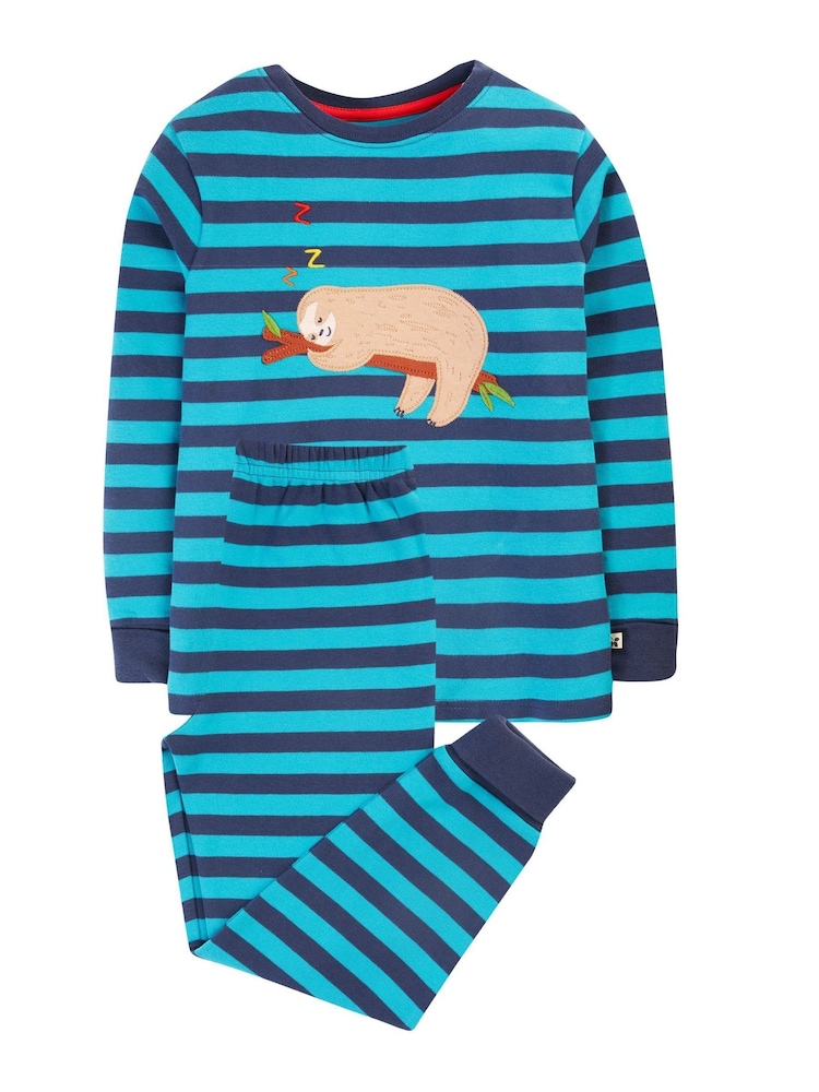Frugi Blue Stripe Pyjama Set - Image 1 of 4